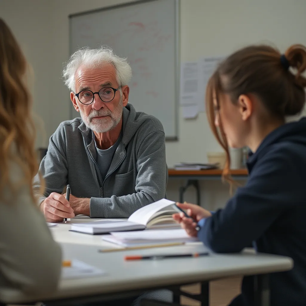 Iskusni instruktor radi sa studentima, Hrvatska